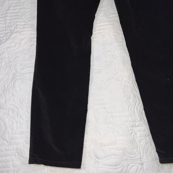 Seven7 Pants Womens Size 14 Black Velvet Tummyless High Rise Skinny Stretch - Picture 12 of 16